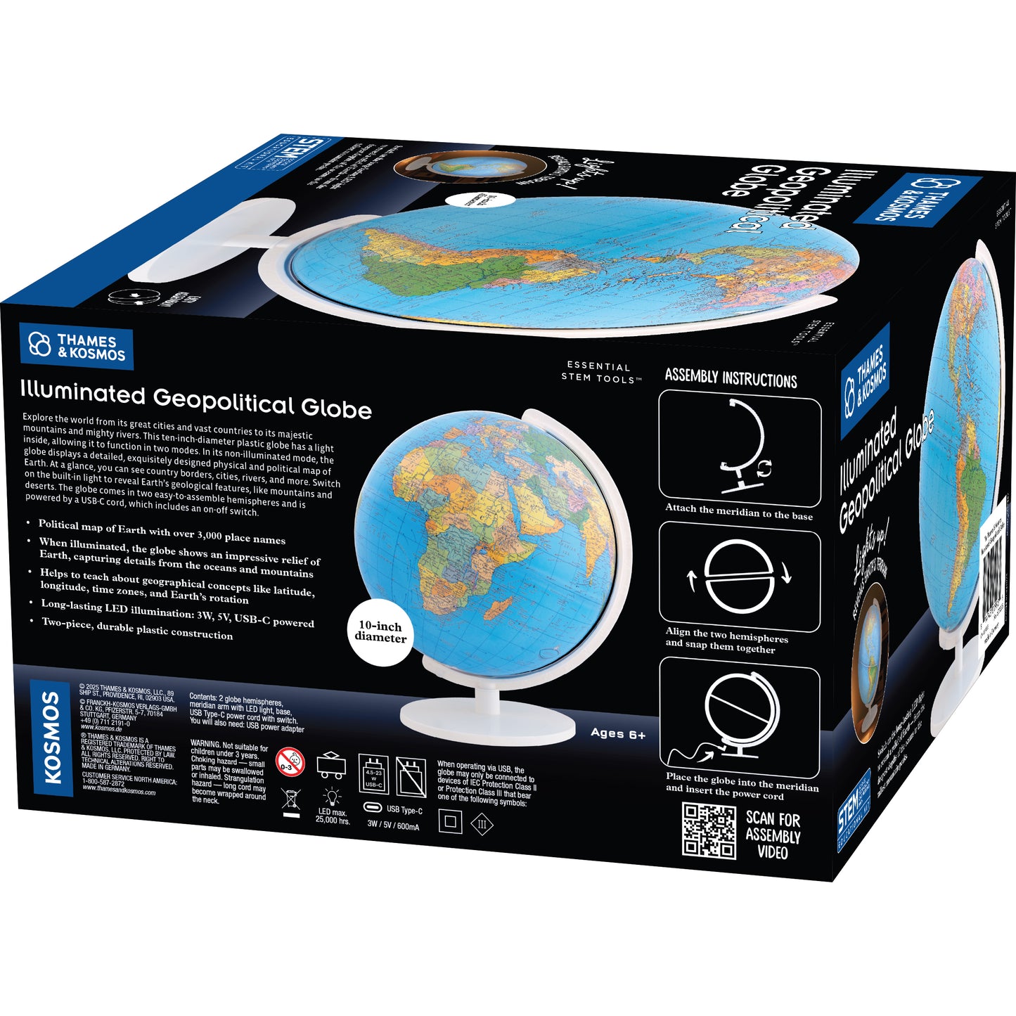 Illuminated Geopoli Globe