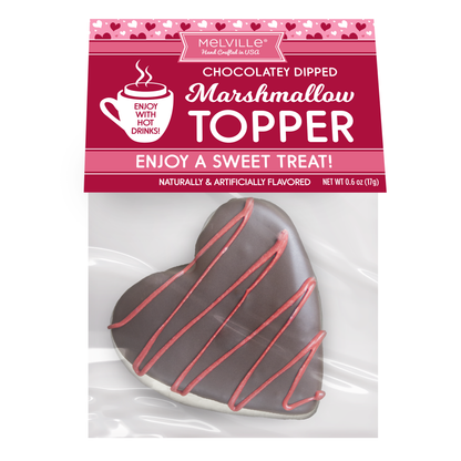 Chocolate Heart Marshmallow Toppers