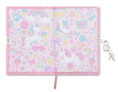 Unicorn Kisses Lock and Key Journal