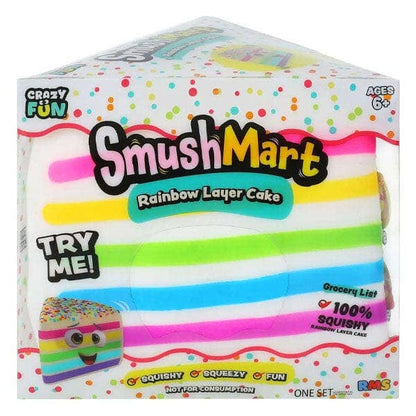 Giant Rainbow Cake Slice Squishy RMS® SmushMart™