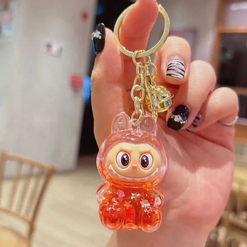 Shiny Red Keychain Labubu
