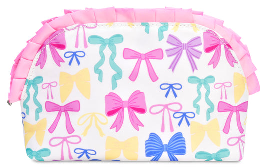 Cosmetic Bag Oval Pretty Bows
