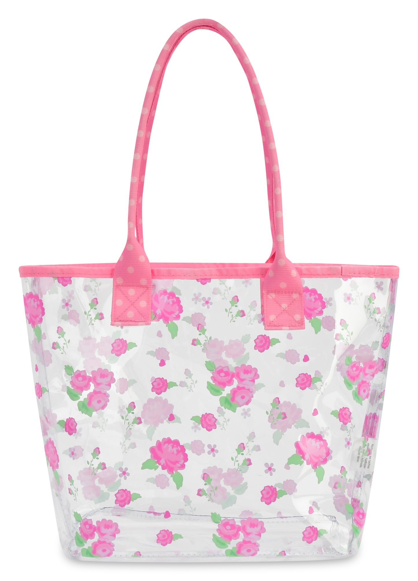 Pretty in Pink Clear Tote Bag