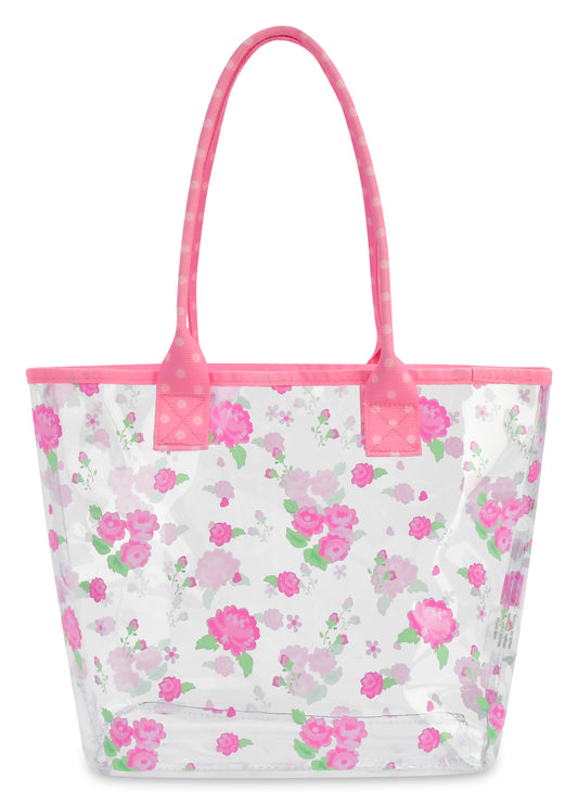 Pretty in Pink Clear Tote Bag
