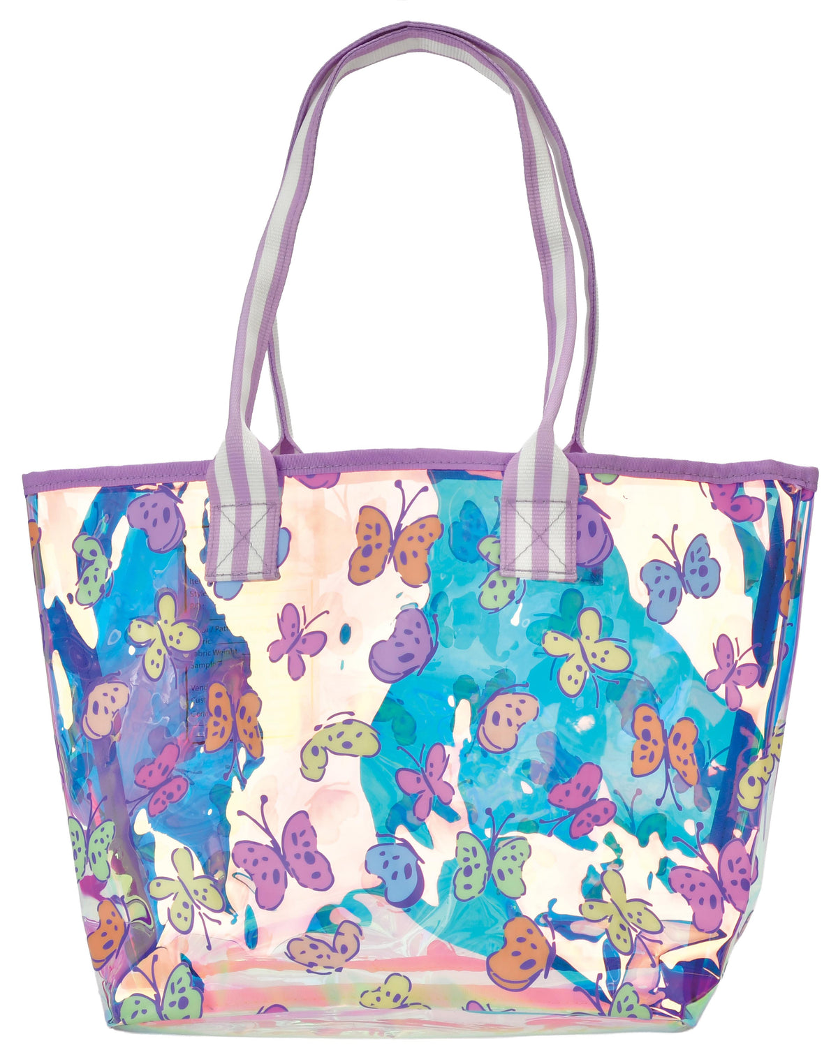 Bright Butterflies Clear Tote Bag