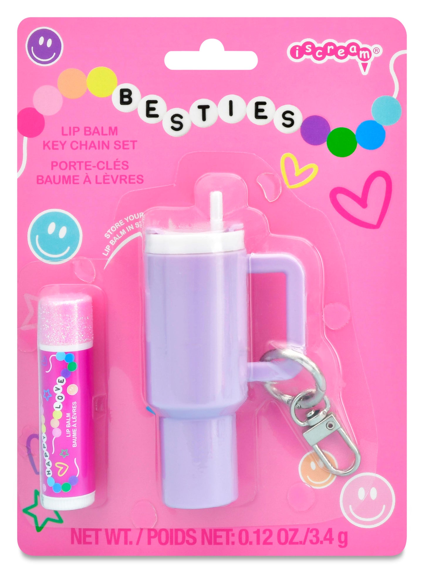 Besties Lip Balm Key Chain Set
