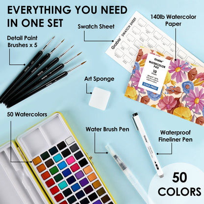 All-in-1 Premium Watercolor Set