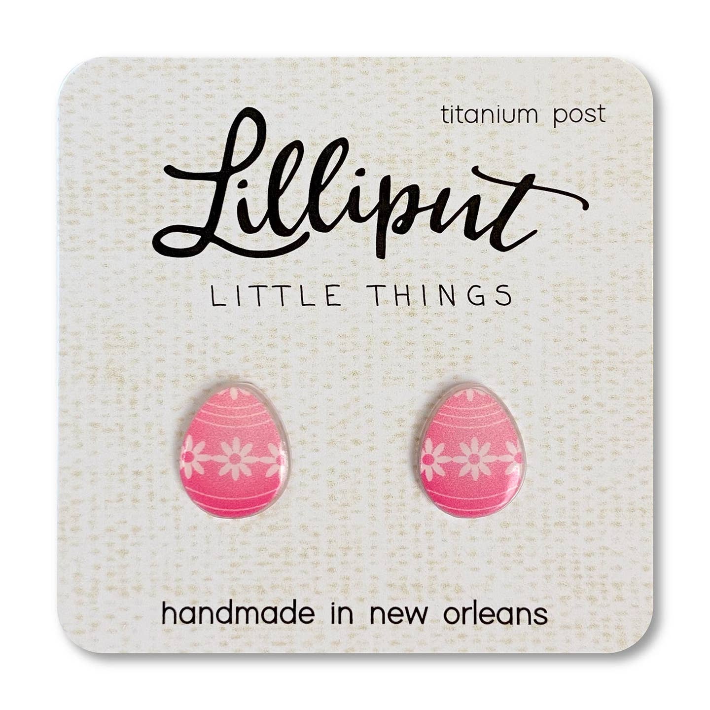Easter Egg Pink Earring