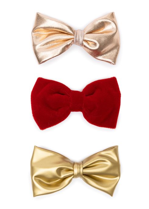 Sprkl Velvet Bow Clips