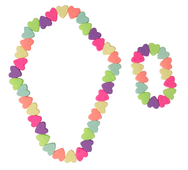Sweet Tart Heart Necklace Set