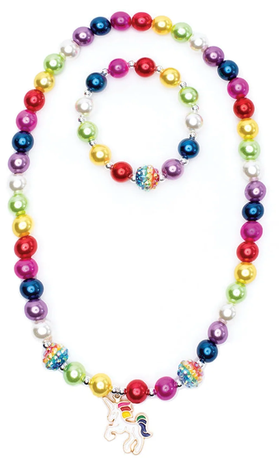 Gumball Rainbow Necklace Set