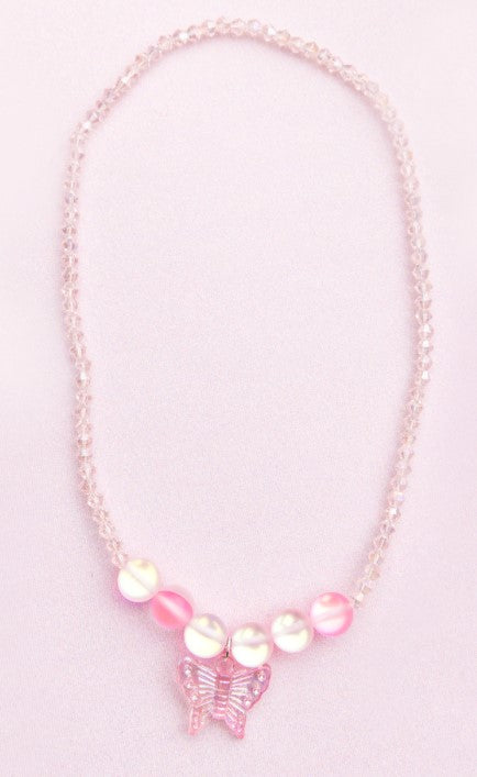 Holo Pink Crystal Necklace