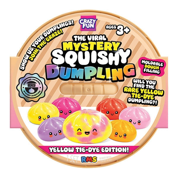 RMS® Crazy Fun™ Tie Dye Mystery Bao Bun Squishy 4"
