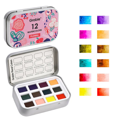 Floral Watercolor Pocket Set