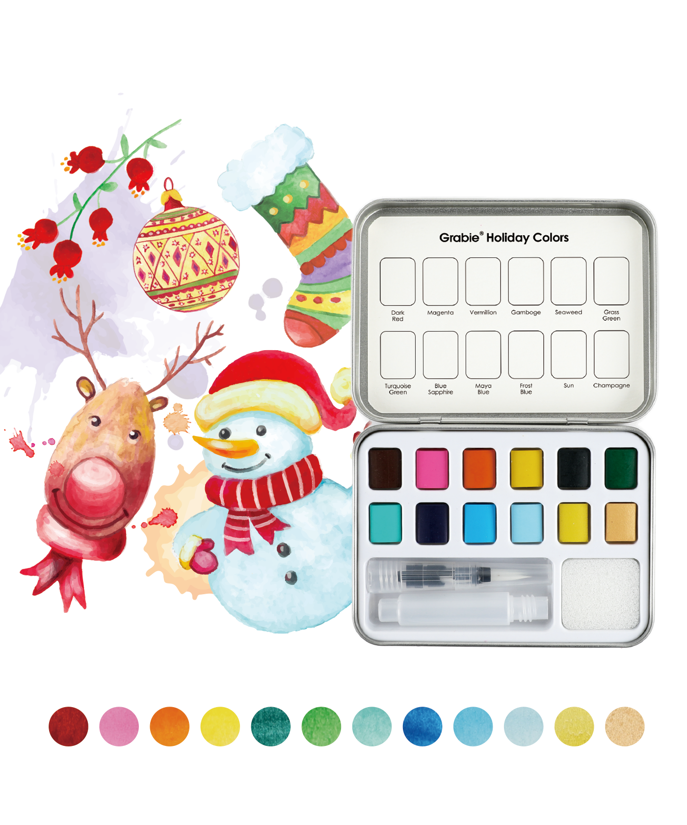 Holiday Watercolor Pocket Set