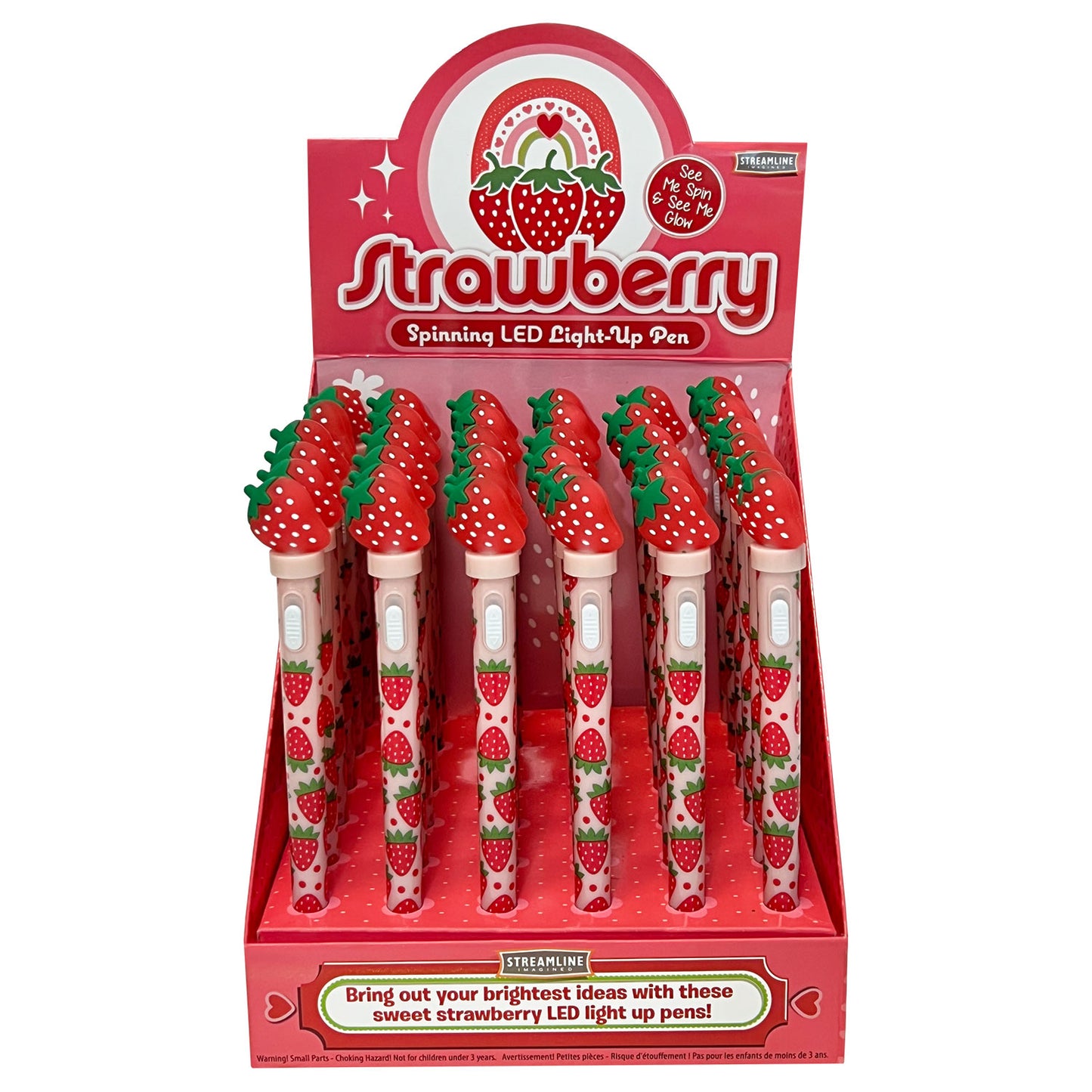 Strawberry LED Spin Pen