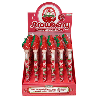 Strawberry LED Spin Pen