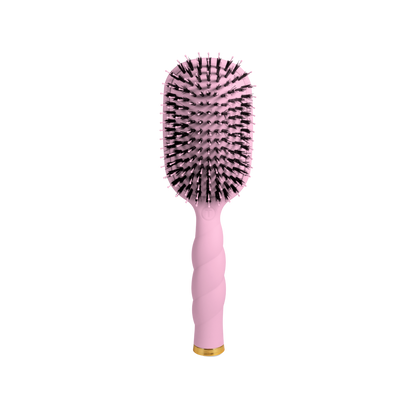 Bubblegum Pink Boar Bristle Hair Brush