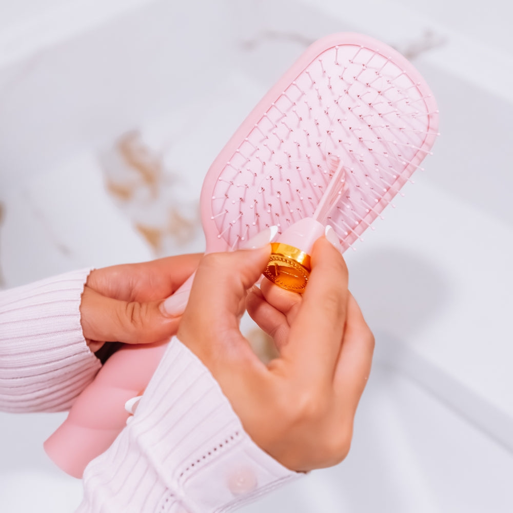 Bubblegum Pink Detangler Hair Brush for Medium Hair
