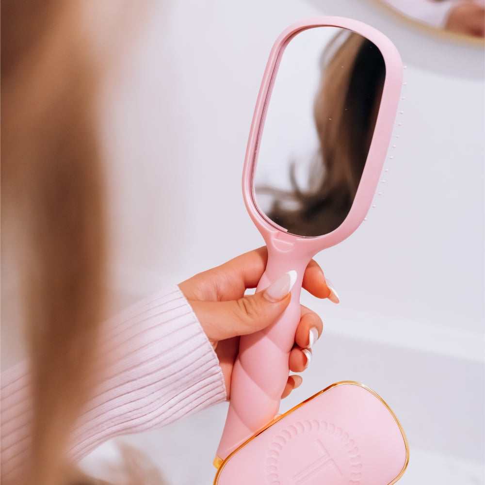 Bubblegum Pink Detangler Hair Brush for Medium Hair