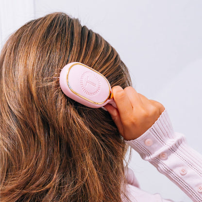 Mini Bubblegum Pink Detangler Hair Brush for Medium Hair