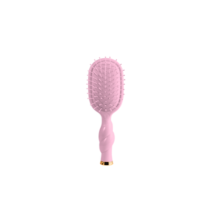 Mini Bubblegum Pink Detangler Hair Brush for Medium Hair