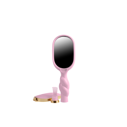 Mini Bubblegum Pink Detangler Hair Brush for Medium Hair