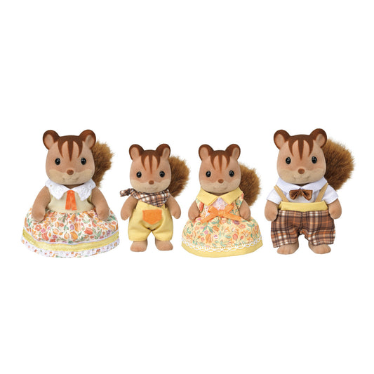 Calico Walnut Squirrel Family