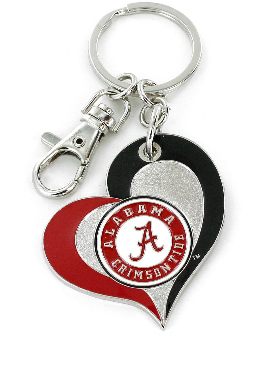 Alabama Hearts Keychain