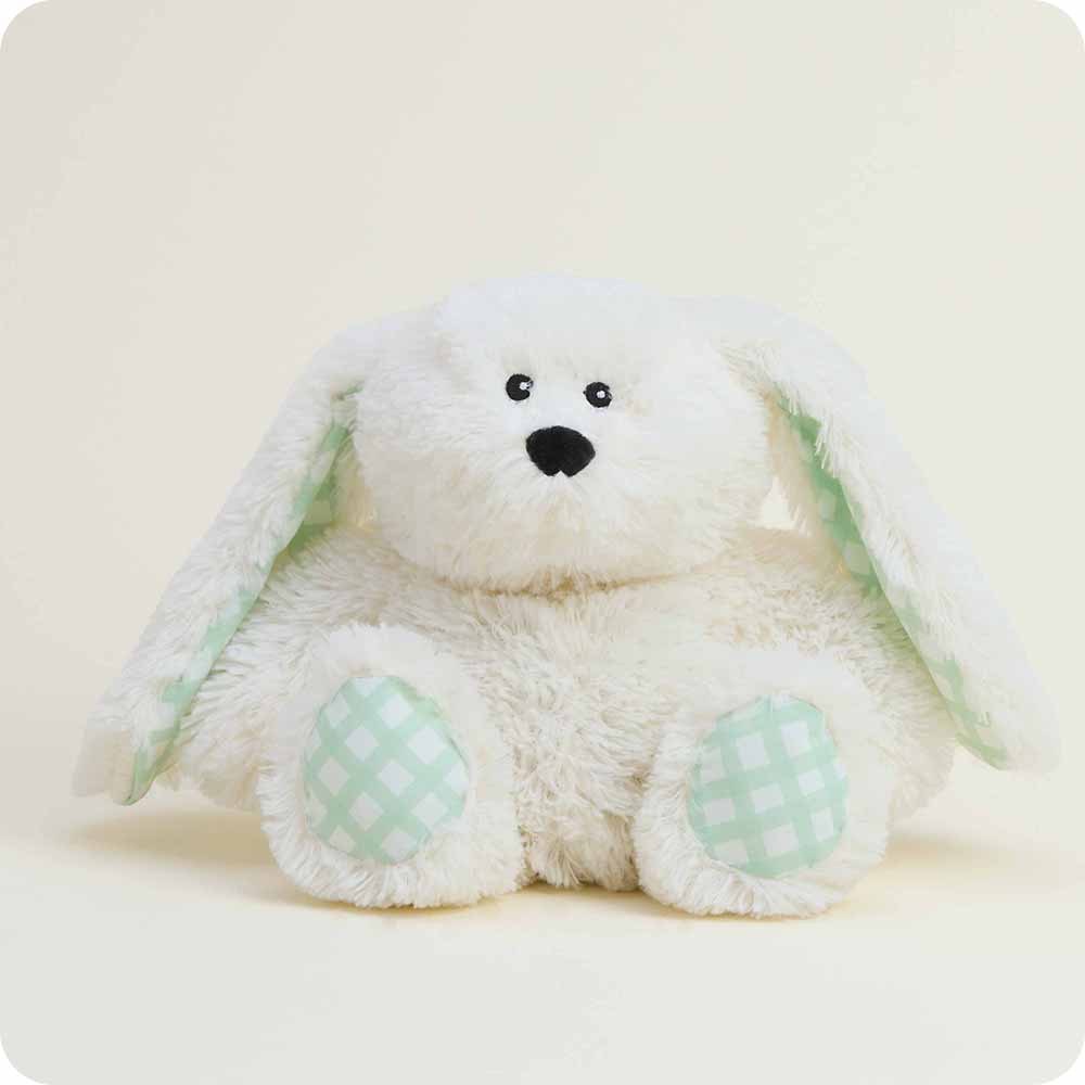 Cream Bunny Gingham Ears - Warmies