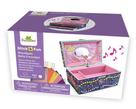 Unicorn 3D Mosaics Music Box