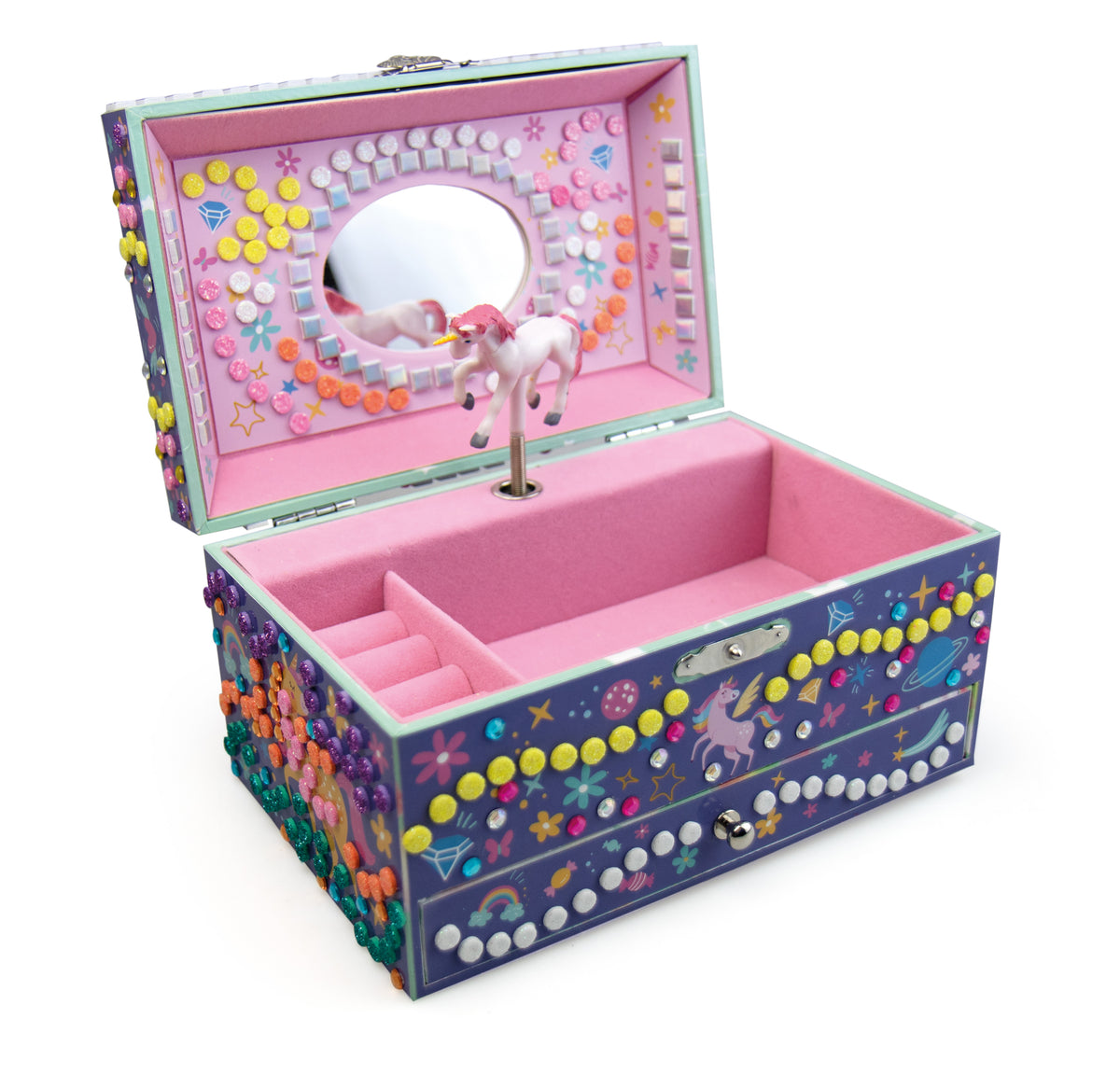 Unicorn 3D Mosaics Music Box