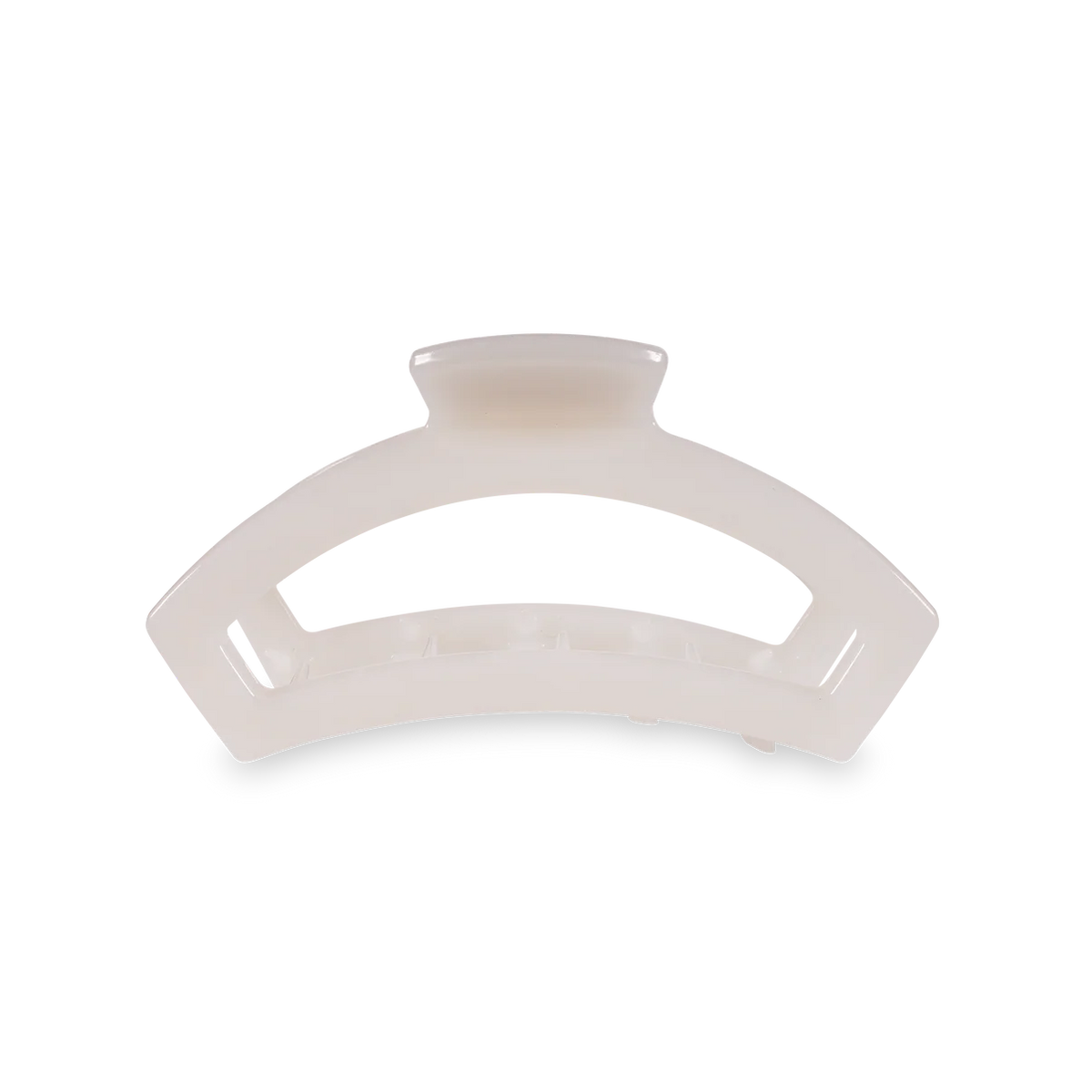 Open Coconut White Medium Clip