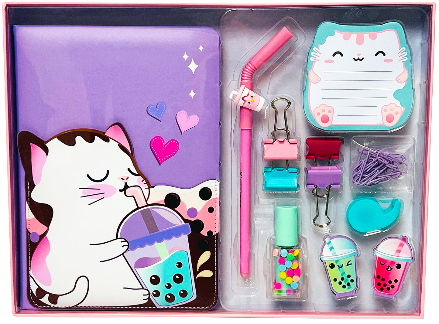 Boba Kitty Stationery