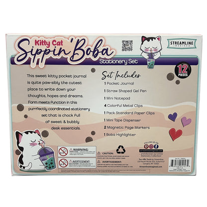 Boba Kitty Stationery
