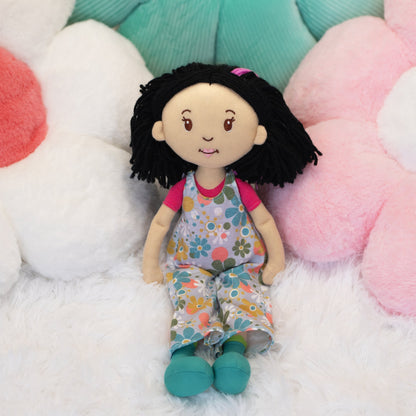 Daisy Black Hair Groovy Girls Doll Light Beige Skin