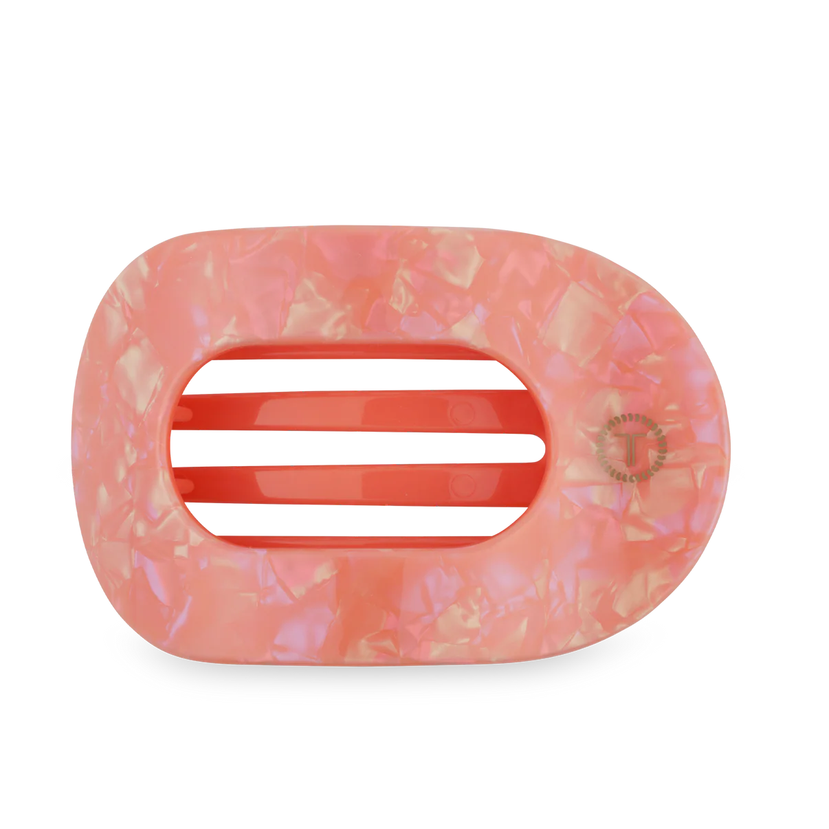 Dreamsicle Flat Round Hair Clip