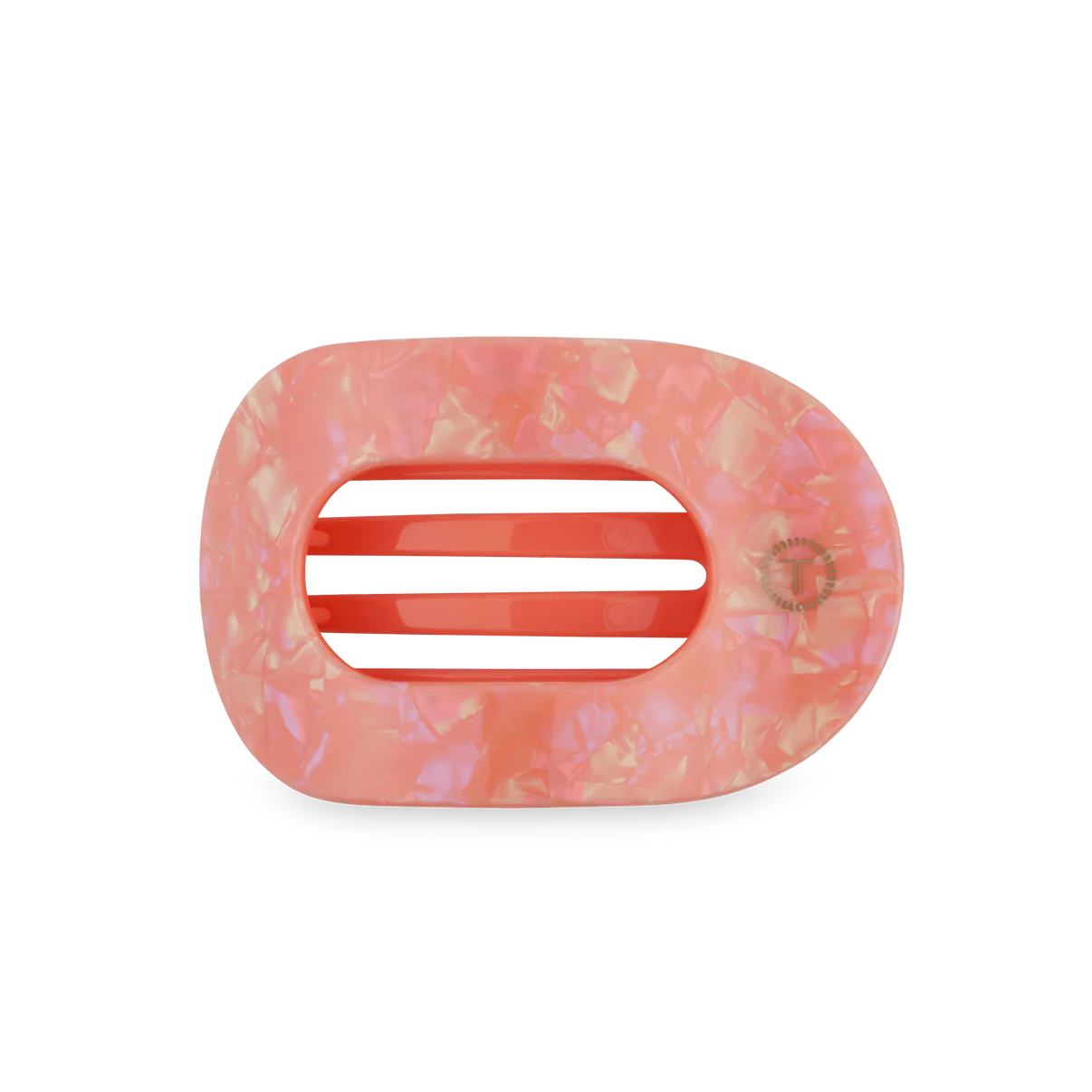Dreamsicle Flat Round Hair Clip