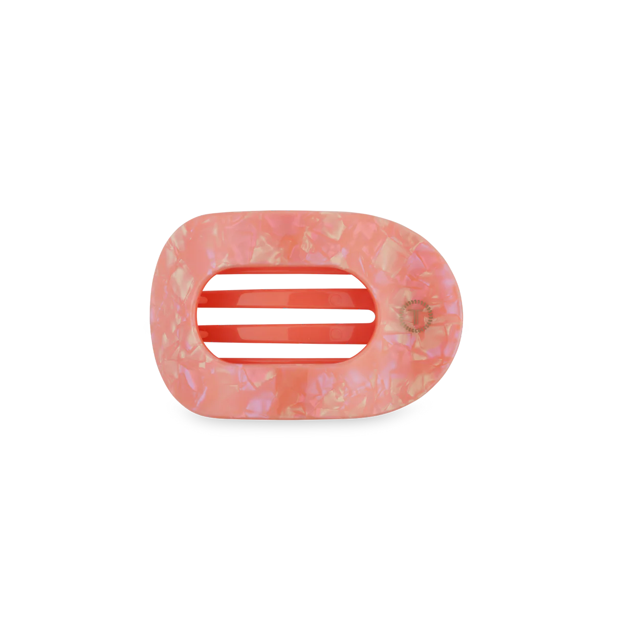 Dreamsicle Flat Round Hair Clip