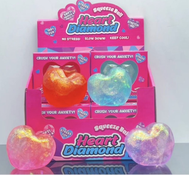 Heart Glitter Squishy