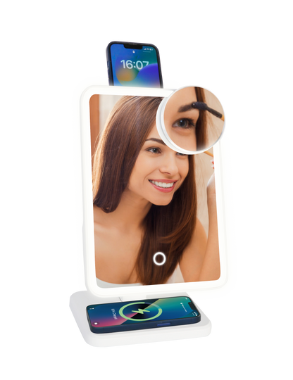 Vanity Mirror Speaker: White