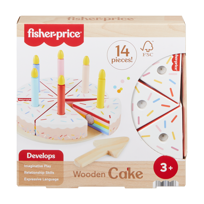 Wooden Birthday Cake