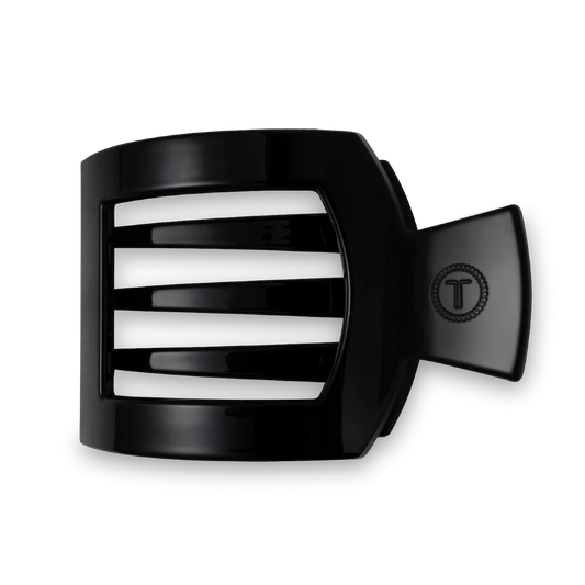 Jet Black Large Square Flat Clip
