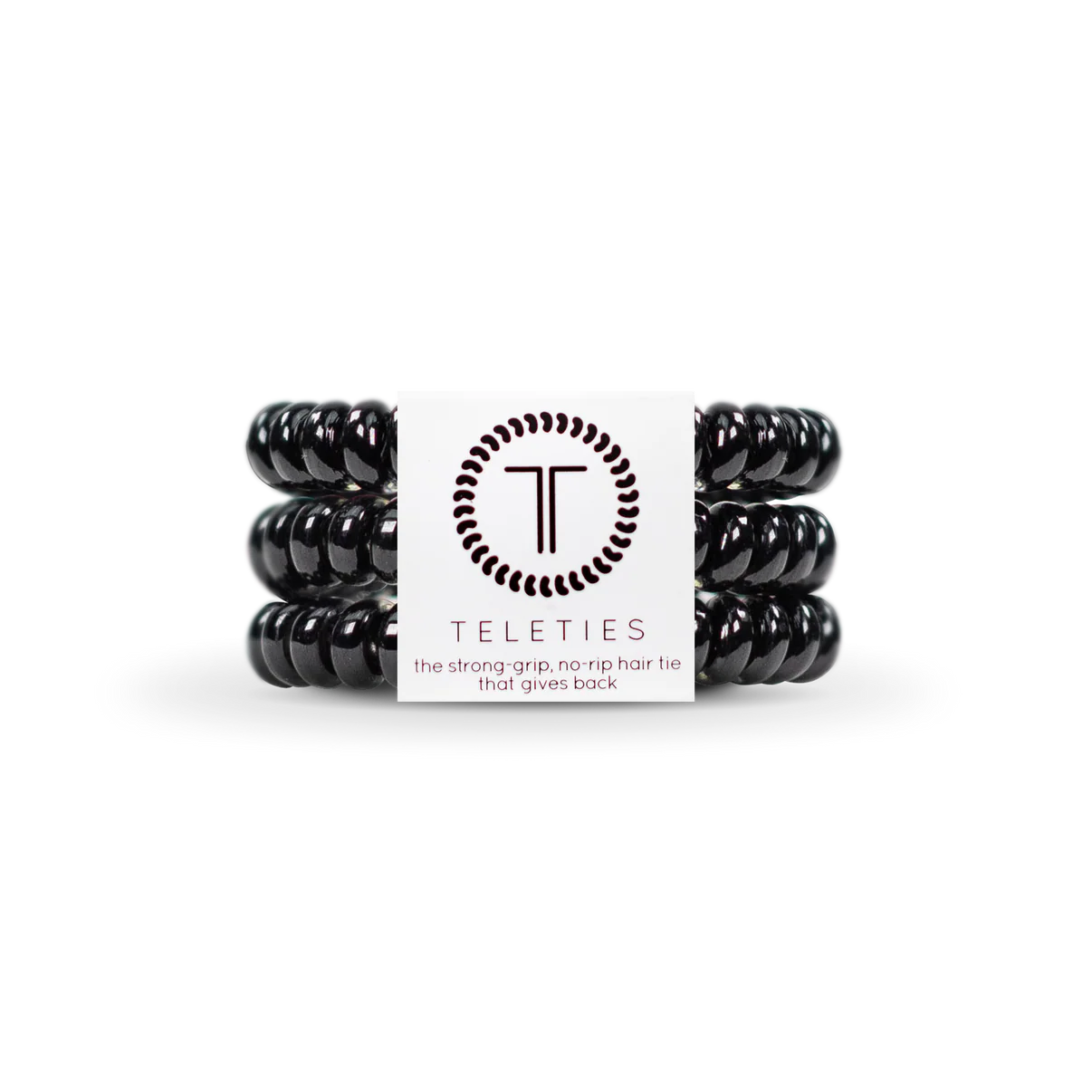 Jet Black Small 3pack Hairties