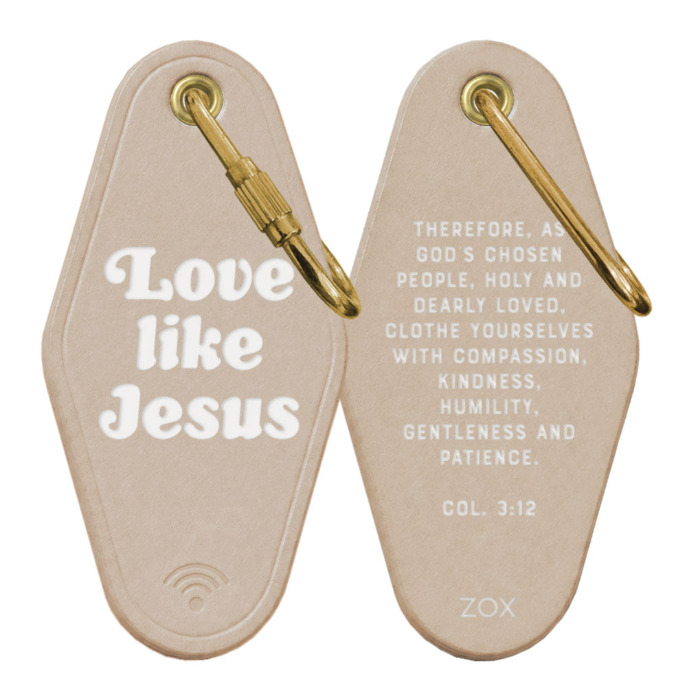Love Like Jesus Bible Verse Keychain