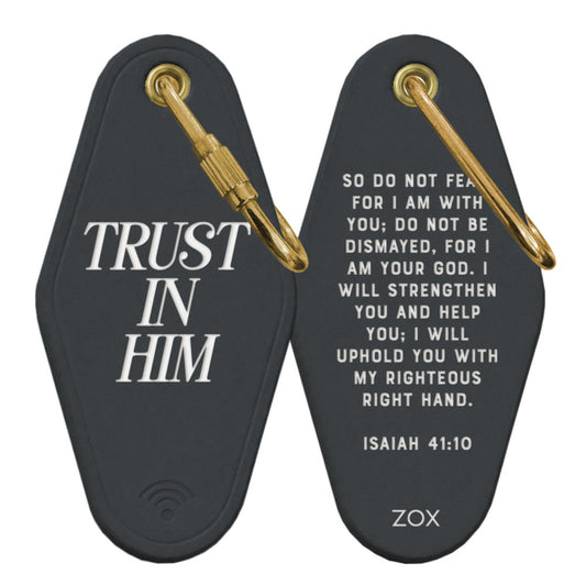 Trust In Him Bible Verse Keychain
