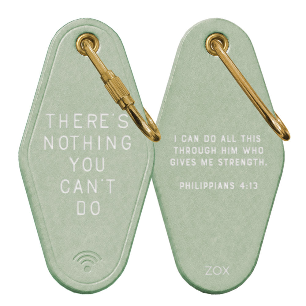There's Nothing You Can't Do Bible Verse Keychain