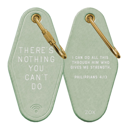 There's Nothing You Can't Do Bible Verse Keychain