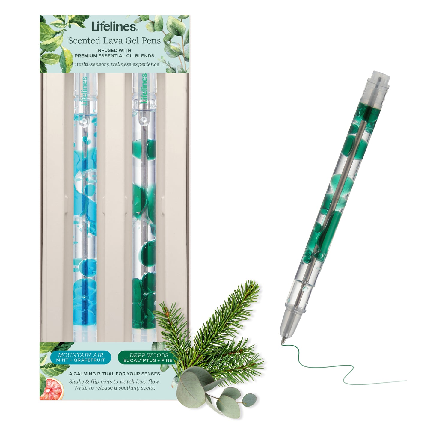 Scented Lava Pen 2pk Blue/Green