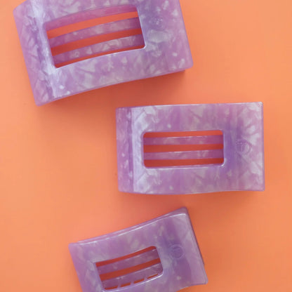 Lavender Mist Flat Rectangle Hair Clip